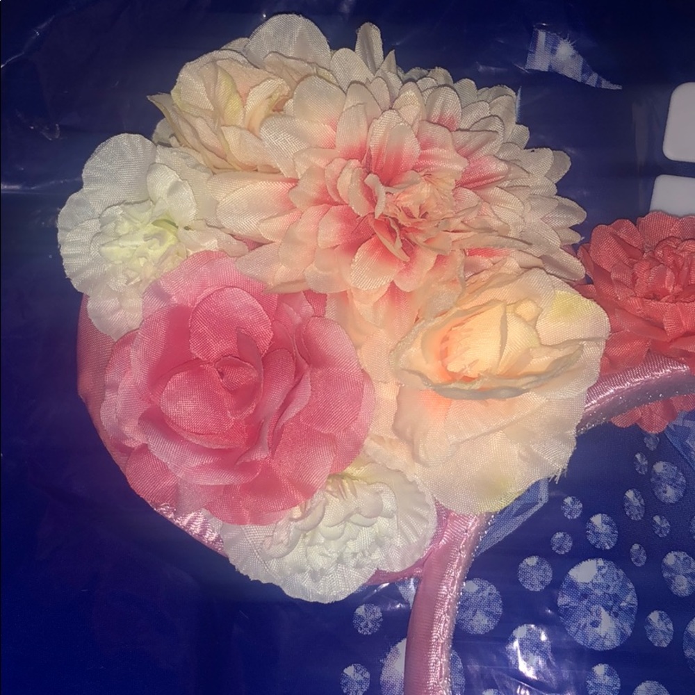 Authentic Disney Floral Minnie Ears Headband - Picture 2 of 8